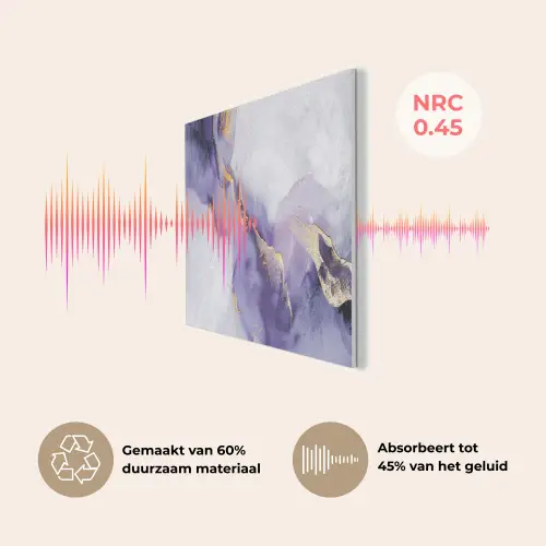 Paars - Modern - Marmer - Abstract PET vilt klein -USP_NL