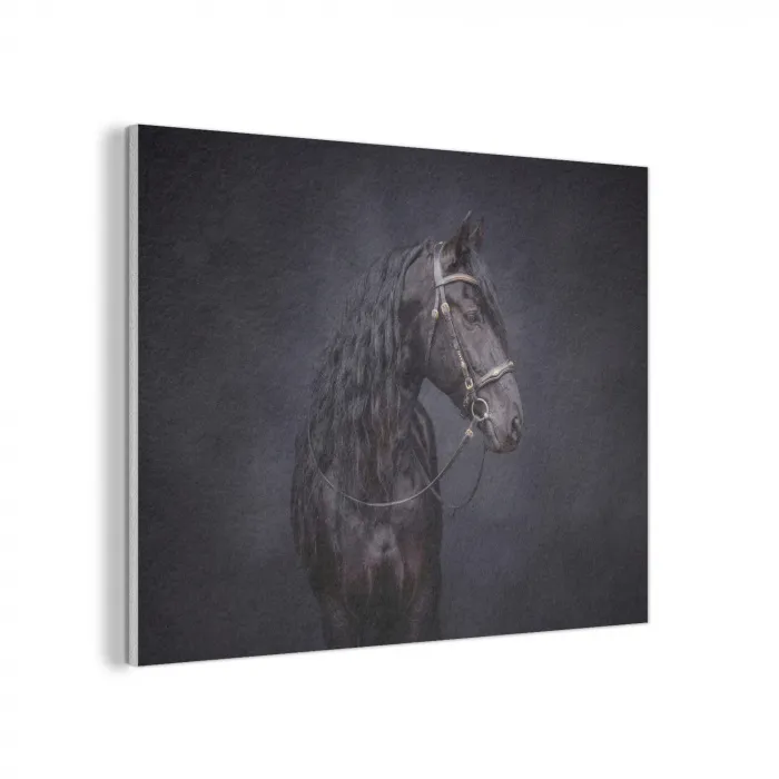 Portret - Paard - Donker PET vilt klein -3d