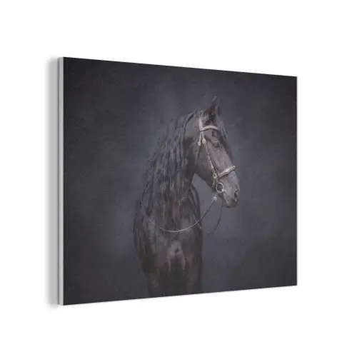 Portret - Paard - Donker PET vilt klein -3d
