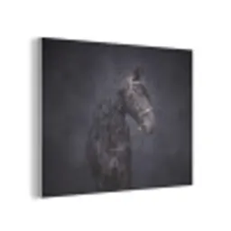Portret - Paard - Donker PET vilt klein -3d