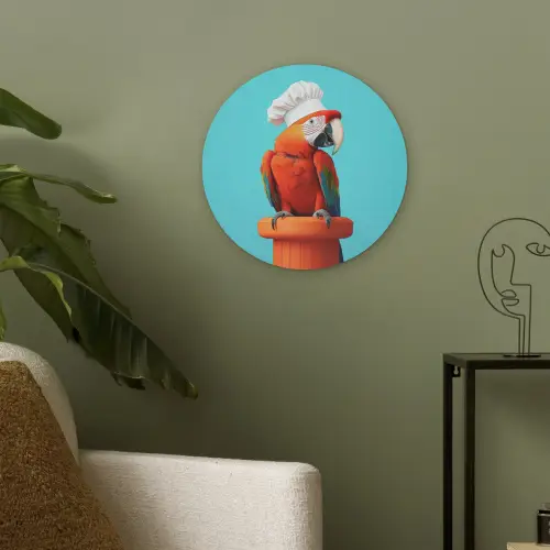 Ara - Koksmuts - Sokkel - Grappig Akoestische PET Vilt - Rond klein -sfeer2