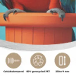 Ara - Koksmuts - Sokkel - Grappig Akoestische PET Vilt - Rond klein -closeup_NL