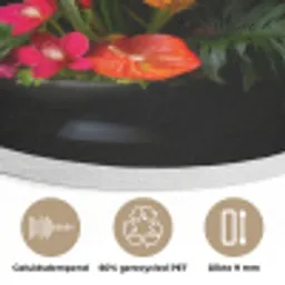 Boeket - Bloemen - Exotisch Akoestische PET Vilt - Rond klein -closeup_NL