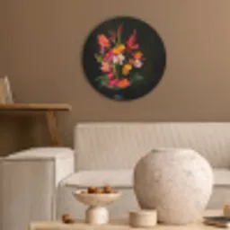 Boeket - Bloemen - Exotisch Akoestische PET Vilt - Rond klein -sfeer1