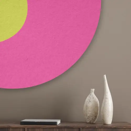 Illustratie - Fruit - Peer - Groen Akoestische PET Vilt - Rond klein -sfeer5_closeup