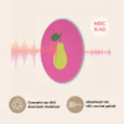 Illustratie - Fruit - Peer - Groen Akoestische PET Vilt - Rond klein -USP_NL