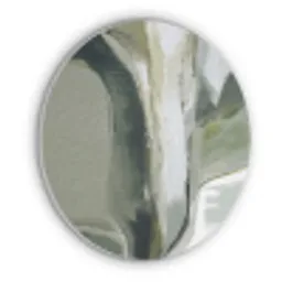 Natuur - Abstract - Groen - Penseelstreken Akoestische PET Vilt - Rond klein -3d