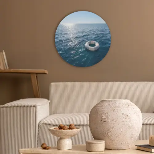 Oceaan - Zwemband - Horizon Akoestische PET Vilt - Rond klein -sfeer1