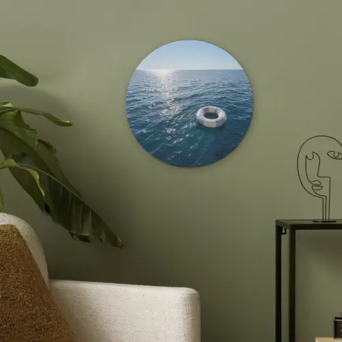 Oceaan - Zwemband - Horizon Akoestische PET Vilt - Rond klein -sfeer2