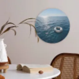 Oceaan - Zwemband - Horizon Akoestische PET Vilt - Rond klein -sfeer3