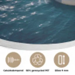 Oceaan - Zwemband - Horizon Akoestische PET Vilt - Rond klein -closeup_NL