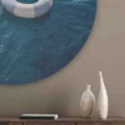 Oceaan - Zwemband - Horizon Akoestische PET Vilt - Rond klein -sfeer5_closeup