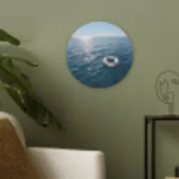 Oceaan - Zwemband - Horizon Akoestische PET Vilt - Rond klein -sfeer2