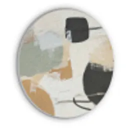 Paint - Abstract - Kleuren Akoestische PET Vilt - Rond klein -3d