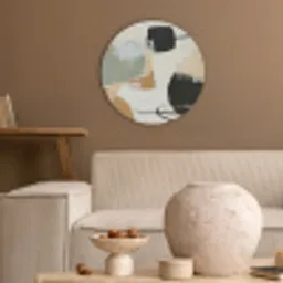 Paint - Abstract - Kleuren Akoestische PET Vilt - Rond klein -sfeer1