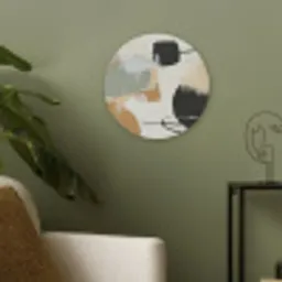 Paint - Abstract - Kleuren Akoestische PET Vilt - Rond klein -sfeer2