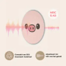 Varken - Roze - Minimalistisch Akoestische PET Vilt - Rond klein -USP_NL