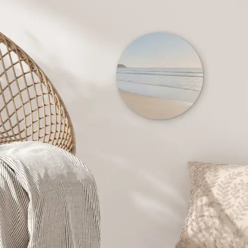 Zee - Zon - Zand Akoestische PET Vilt - Rond klein -sfeer4