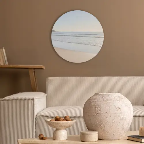 Zee - Zon - Zand Akoestische PET Vilt - Rond klein -sfeer1