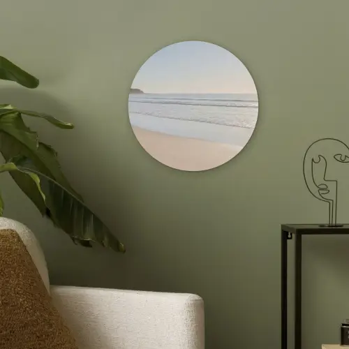 Zee - Zon - Zand Akoestische PET Vilt - Rond klein -sfeer2