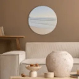 Zee - Zon - Zand Akoestische PET Vilt - Rond klein -sfeer1