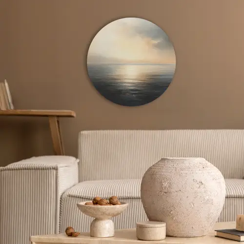 Zon - Horizon - Zee Akoestische PET Vilt - Rond klein -sfeer1