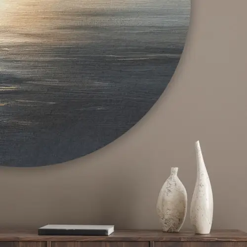 Zon - Horizon - Zee Akoestische PET Vilt - Rond klein -sfeer5_closeup