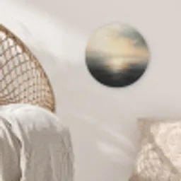 Zon - Horizon - Zee Akoestische PET Vilt - Rond klein -sfeer4