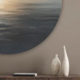 Zon - Horizon - Zee Akoestische PET Vilt - Rond klein -sfeer5_closeup
