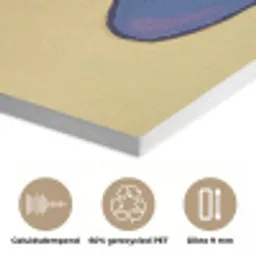 Theepot - Kopje - Beige - Illustratie PET vilt klein -closeup_NL