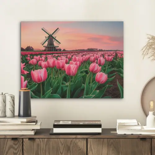 Tulpen - Molen - Nederland PET vilt klein -sfeer1