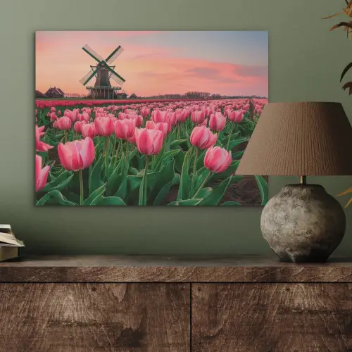 Tulpen - Molen - Nederland PET vilt klein -sfeer2