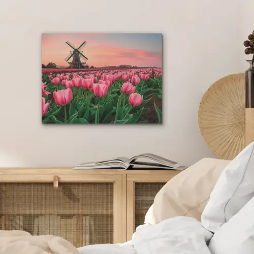 Tulpen - Molen - Nederland PET vilt klein -sfeer3