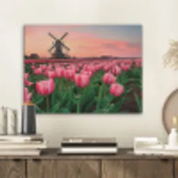 Tulpen - Molen - Nederland PET vilt klein -sfeer1