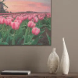 Tulpen - Molen - Nederland PET vilt klein -sfeer6_closeup