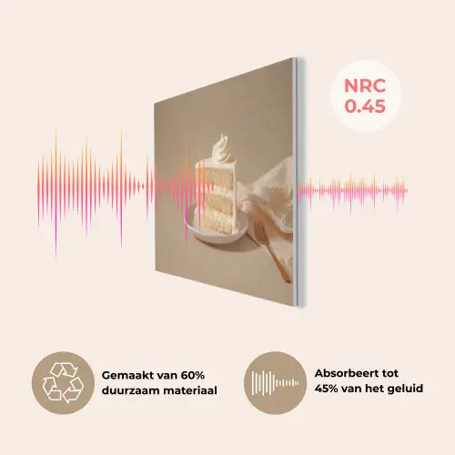 Vanilletaart - Cake - Romig PET vilt klein -USP_NL