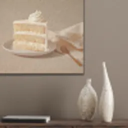 Vanilletaart - Cake - Romig PET vilt klein -sfeer6_closeup