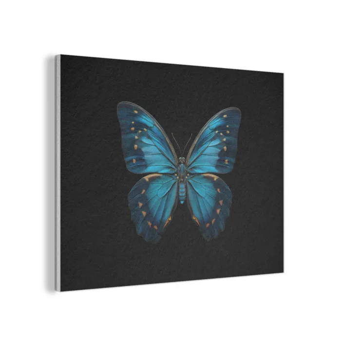 Vlinder - Blauw - Contrast PET vilt klein -3d