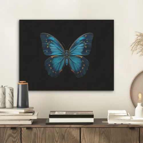 Vlinder - Blauw - Contrast PET vilt klein -sfeer1