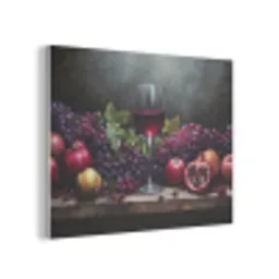 Wijn - Fruit - Stilleven PET vilt klein -3d