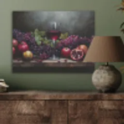 Wijn - Fruit - Stilleven PET vilt klein -sfeer2