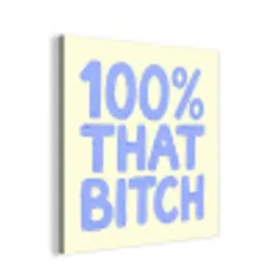 100% that bitch - Blauw - Wit aluminium wit klein -3d