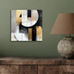 Abstract - Goud - Zilver - Vormen - Aesthetic aluminium wit klein -sfeer2