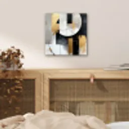 Abstract - Goud - Zilver - Vormen - Aesthetic aluminium wit klein -sfeer3