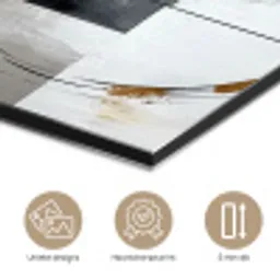 Abstract - Goud - Zilver - Vormen - Aesthetic aluminium wit klein -closeup_NL