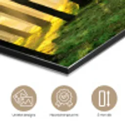 Bos - Zon - Bomen - Gras - Landschap  - Natuur aluminium wit klein -closeup_NL