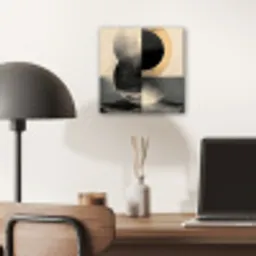 Cirkels - Schaduw - Abstract aluminium wit klein -sfeer5