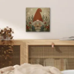 Kerstgnome - Konijntjes - Kleurrijk aluminium wit klein -sfeer3