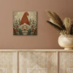 Kerstgnome - Konijntjes - Kleurrijk aluminium wit klein -sfeer4