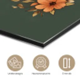Kop - Bloemen - Groen - Koffie aluminium wit klein -closeup_NL